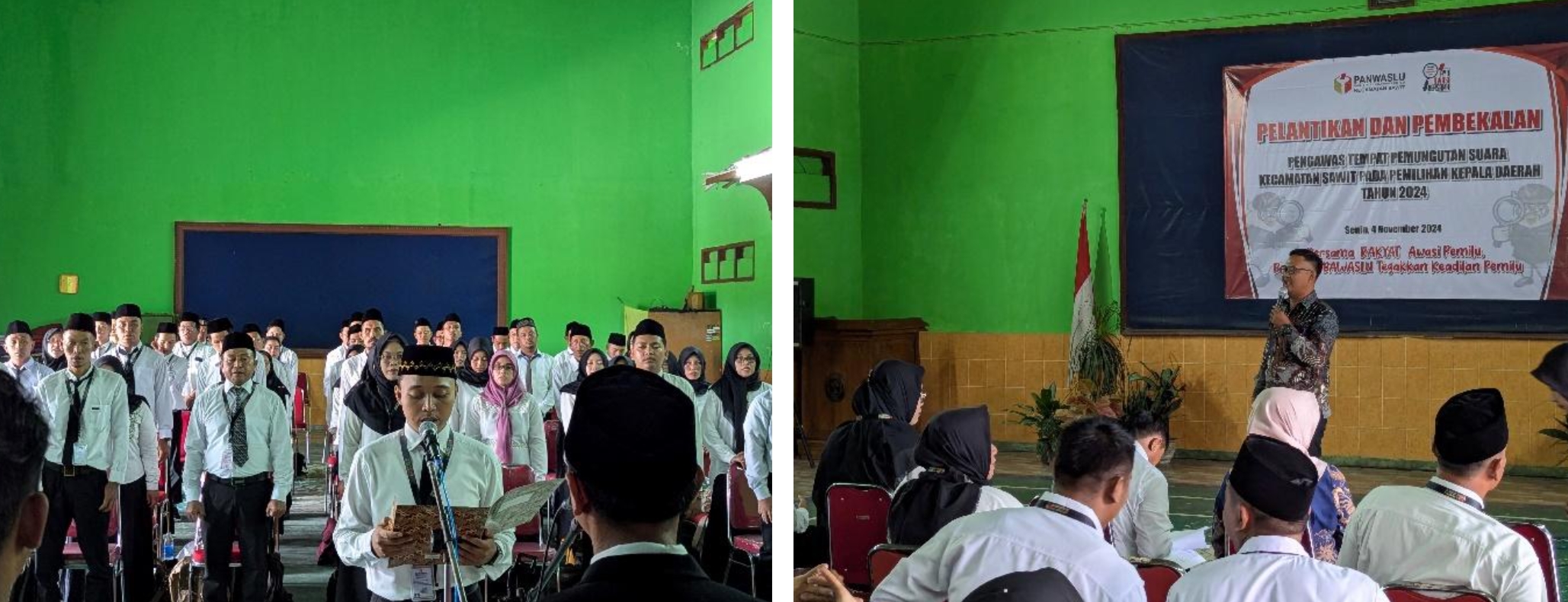 Pelantikan PTPS se-Kecamatan Sawit