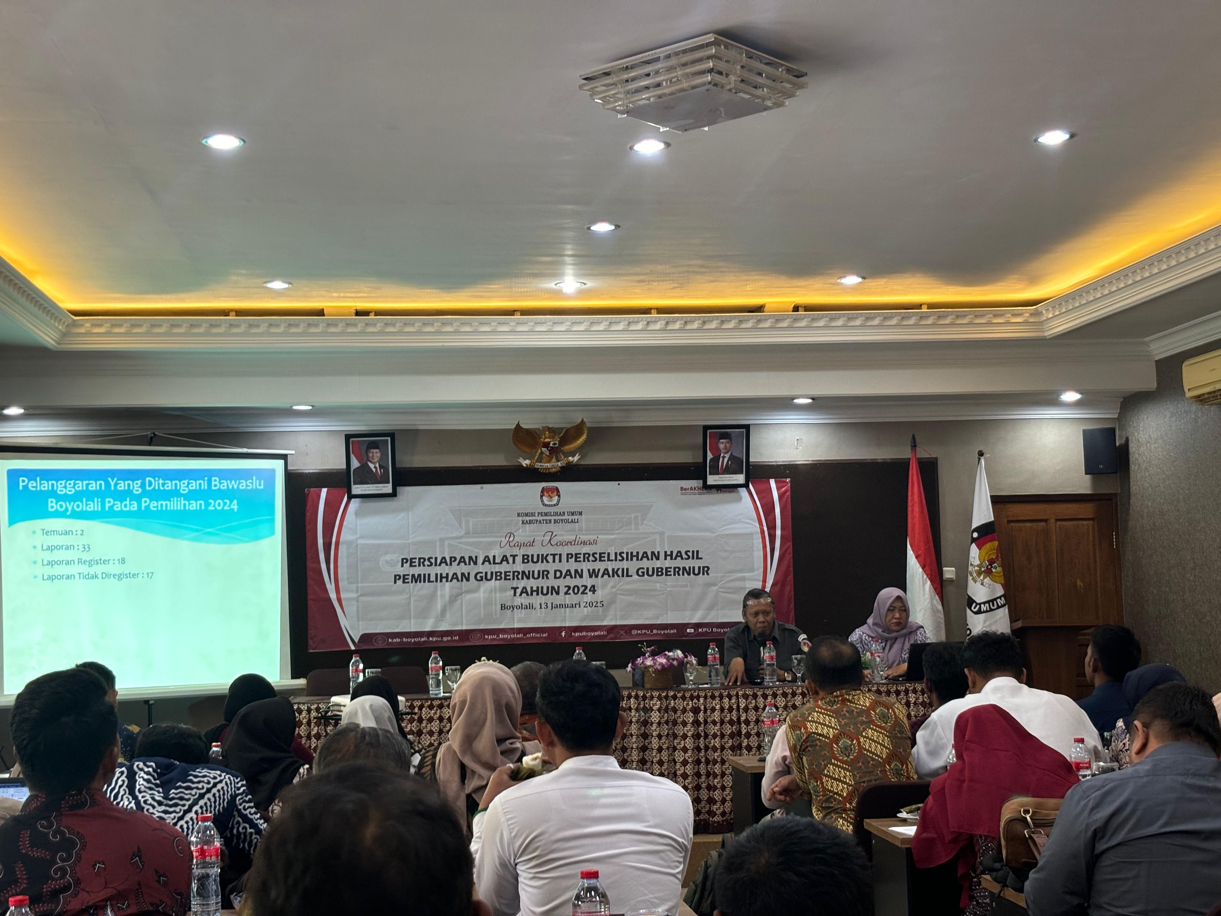 Bawaslu Boyolali Menjadi Narasumber Dalam Rakor
