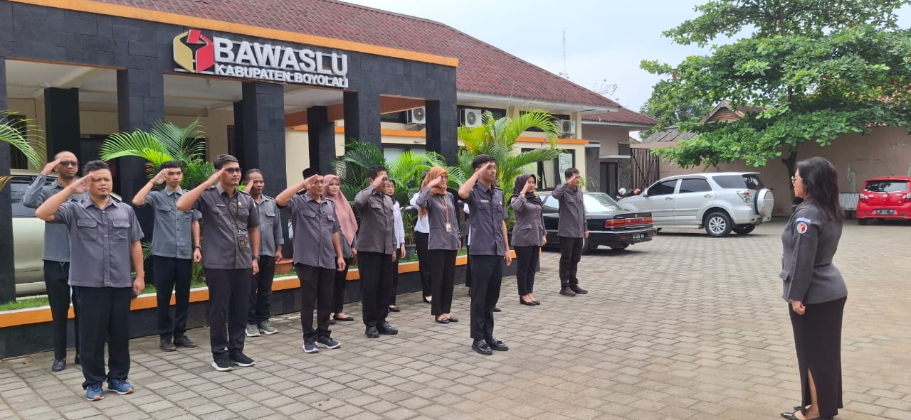 Bawaslu Boyolali Gelar Apel Pagi