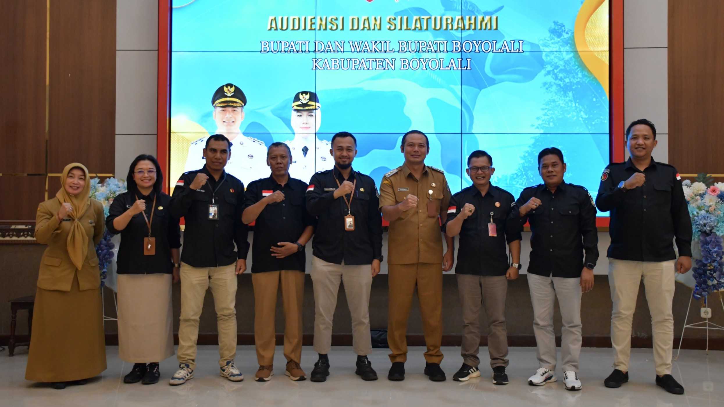 Audiensi dengan Bupati