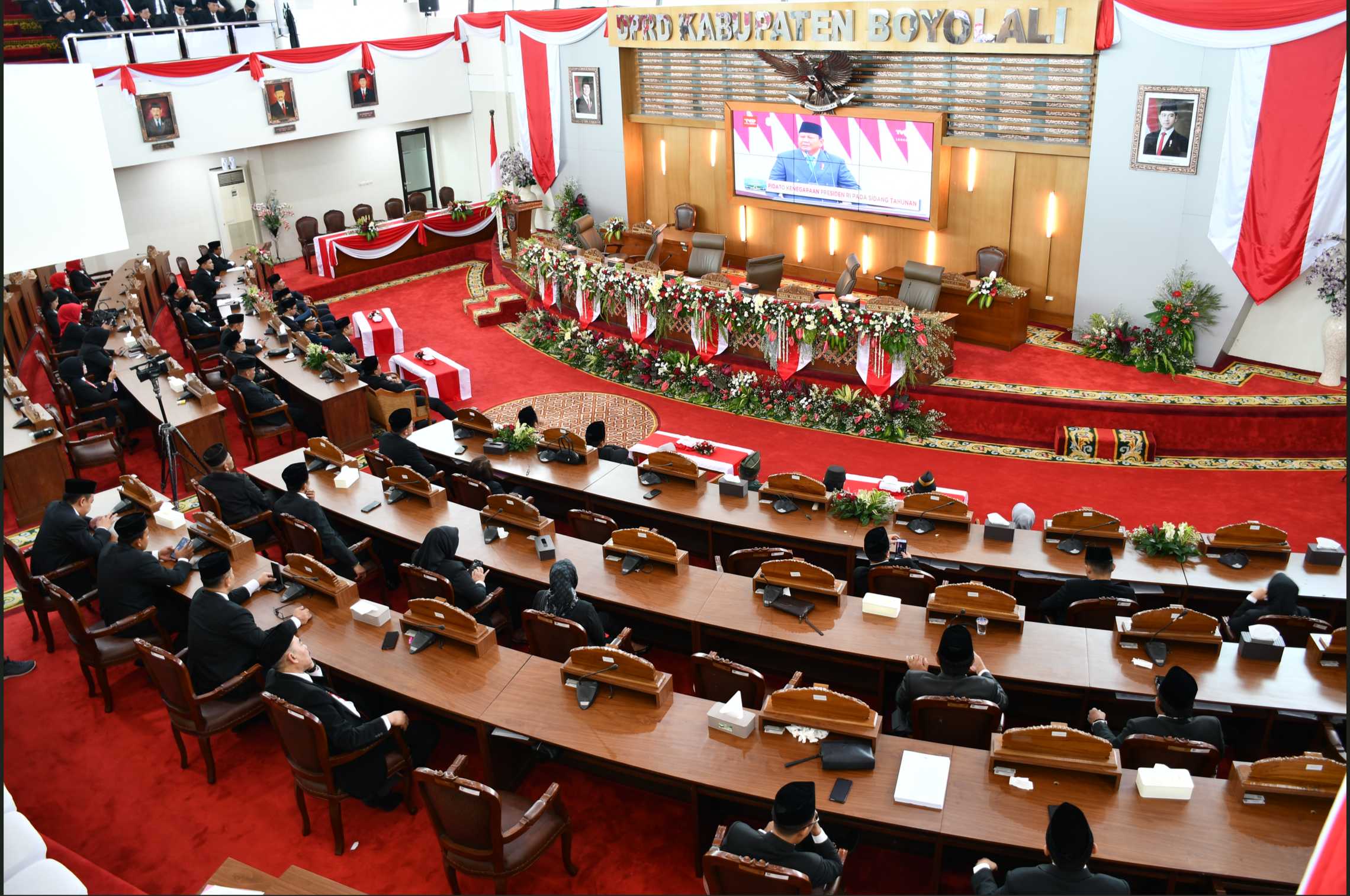 Bawaslu Boyolali Hadiri Rapat Paripurna DPRD Boyolali