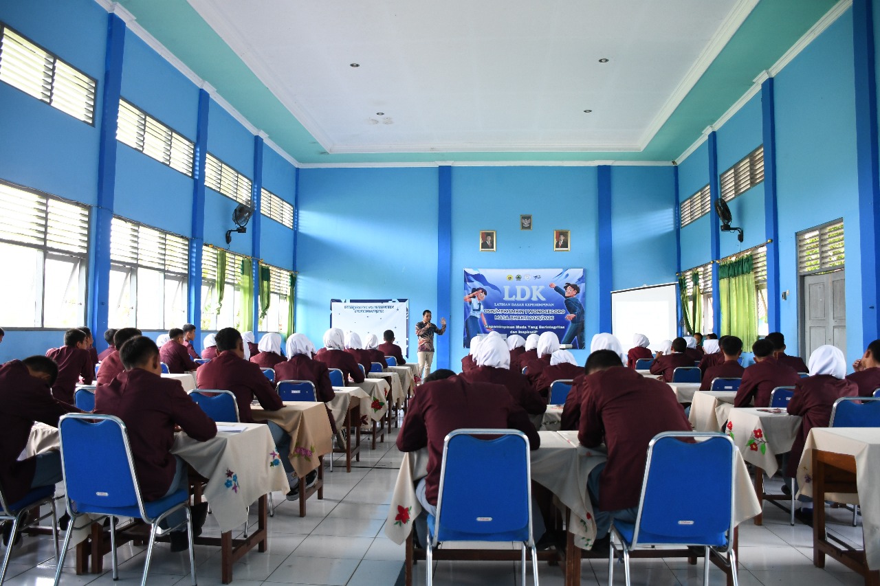 Kegiatan Latihan Dasar Kepemimpinan (LDK) OSIS/MPK SMK Negeri 1 Wonosegoro.