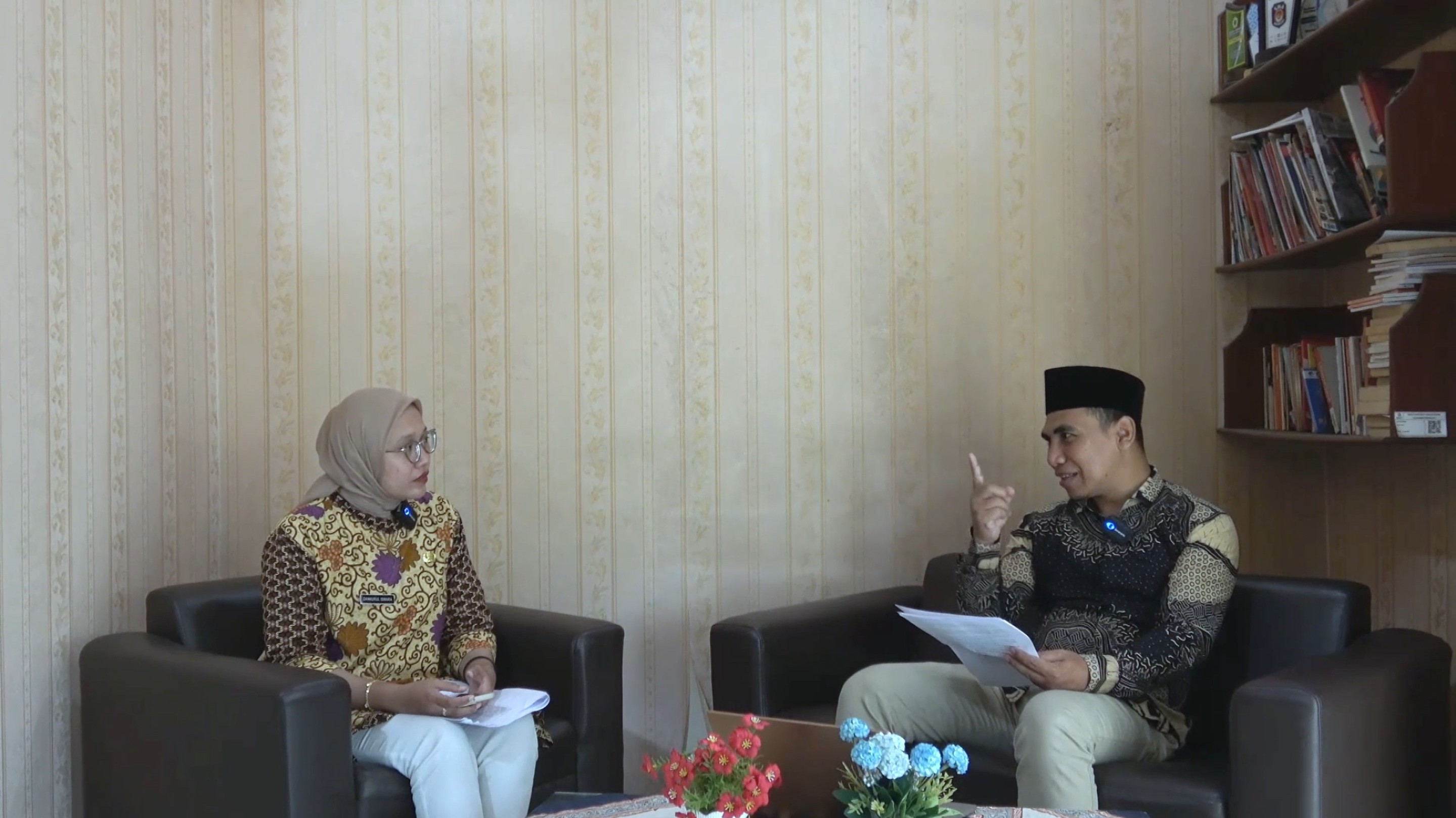 Lilik Wahyu Catur Wibowo (kanan), saat menjadi narasumber dalam podcast.