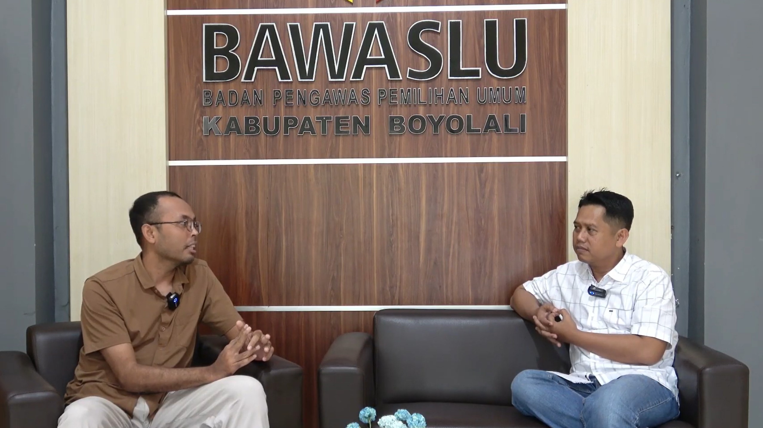 Rubiyanto (kanan) saat menjadi narasumber dalam podcast.