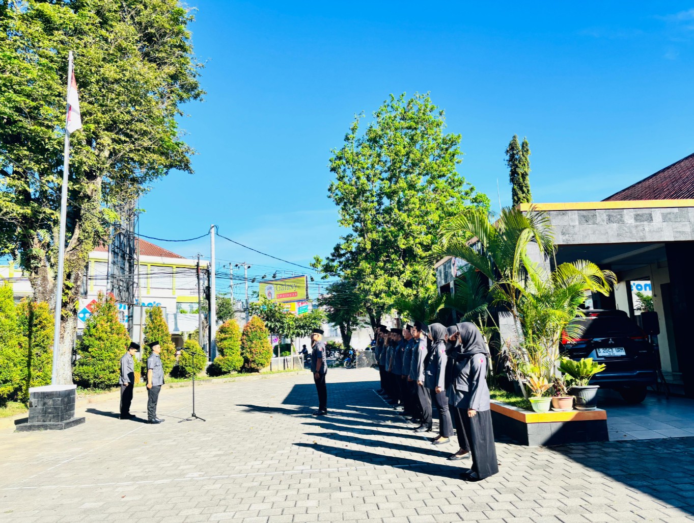 Suasana apel pagi Bawaslu Boyolali.