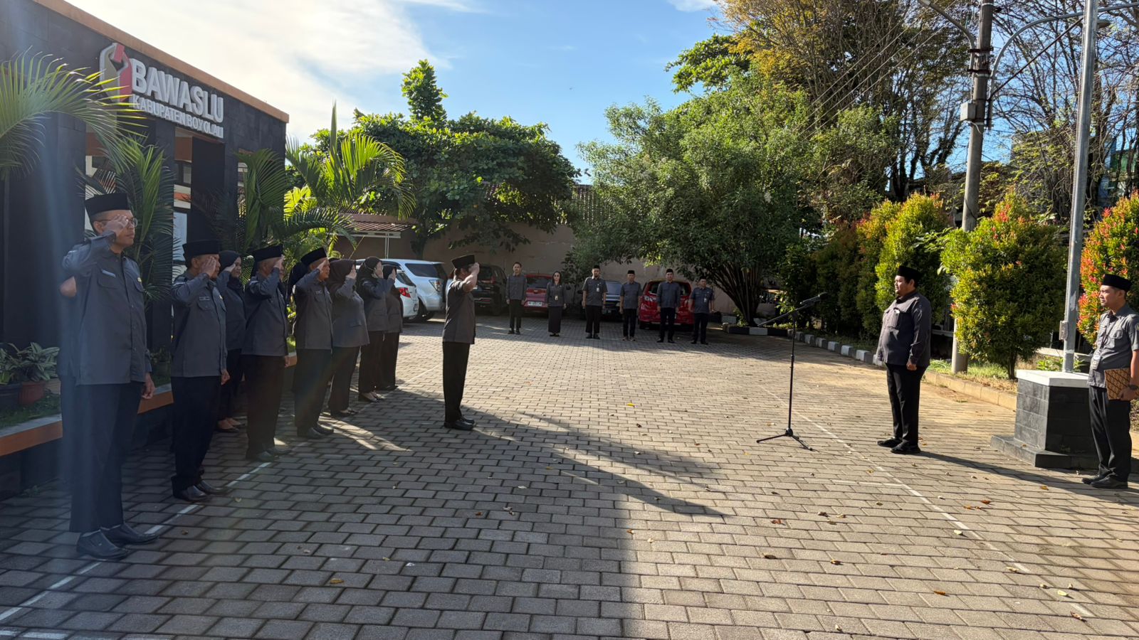 Suasana apel pagi Bawaslu Boyolali, 25-05-2026.