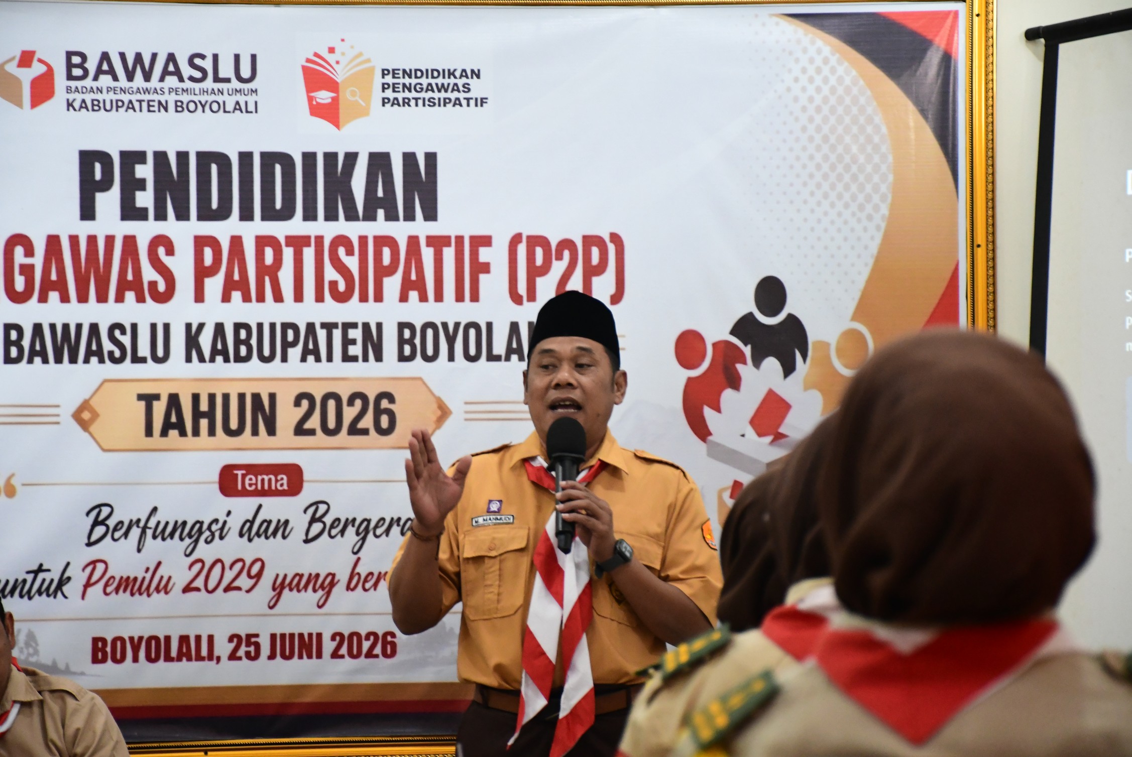 Muhamad Mahmudi, saat menjadi narasumber dalam kegiatan P2P.