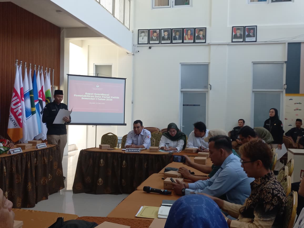 Rakor Pemutakhiran Data Parpol, Rabu, 10 Juni 2026.