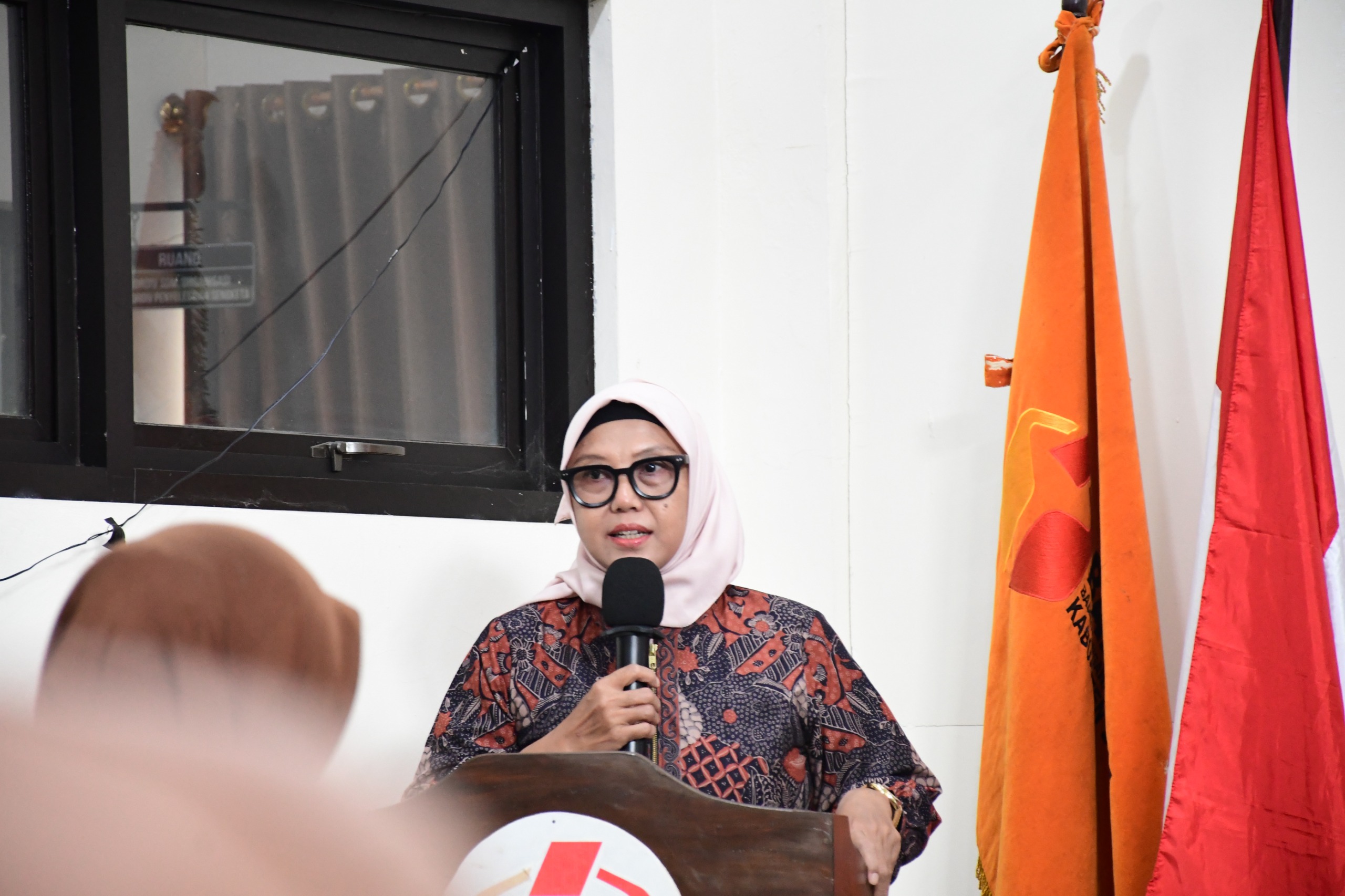 Diana Ariyanti, saat memberikan sambutan sekaligus membuka rangkaian kegiatan.