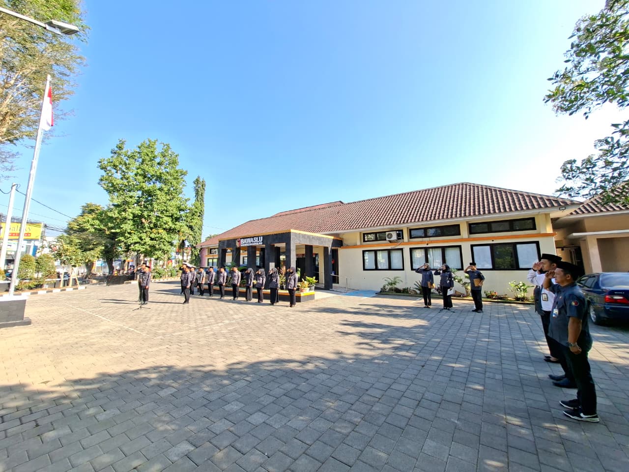 Suasana apel pagi Bawaslu Boyolali, Senin, 21-09-2026.