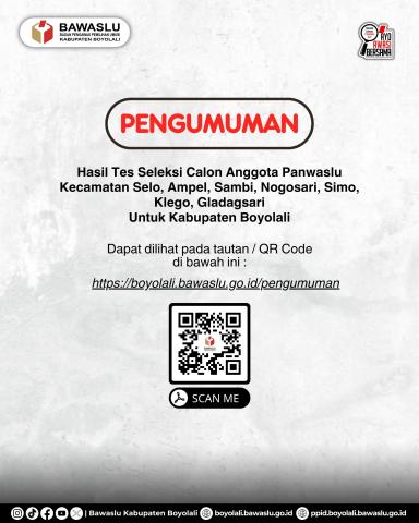 pengumuman