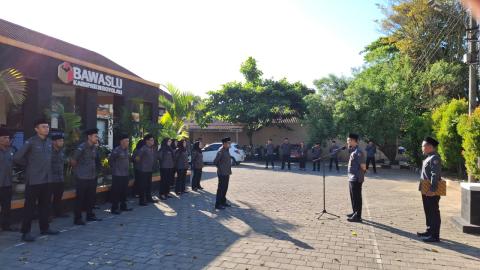Suasana apel pagi Bawaslu Boyolali, Senin, 8 Juni 2026.