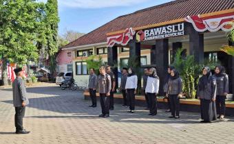 Bawaslu Boyolali Laksanakan Apel Pagi