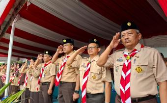Upacara Peringatan Hari Pramuka ke-64