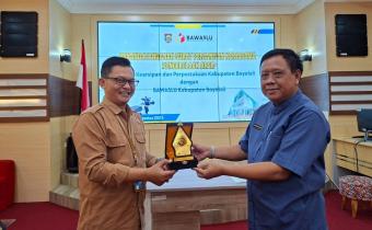 Bawaslu Boyolali Teken PKS dengan Dinas Kearsipan dan Perpustakaan