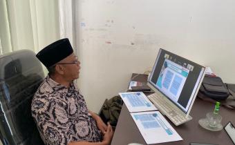 Agus Marwanto saat menyampaikan materi.