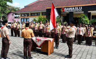 Proses Pelantikan Dewan Saka Adhyasta Pemilu 2025–2028.