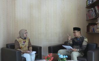 Lilik Wahyu Catur Wibowo (kanan), saat menjadi narasumber dalam podcast.