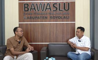 Rubiyanto (kanan) saat menjadi narasumber dalam podcast.