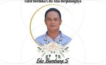 Flyer Almarhum Eko Bambang Setiawan.