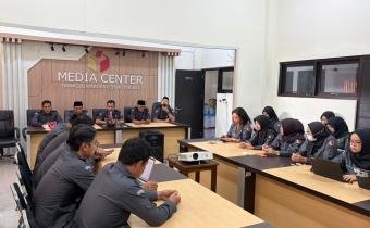 Suasana rapat internal Bawaslu Boyolali.