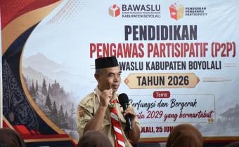 Totok Subagyo, saat menjadi narasumber dalam kegiatan P2P.