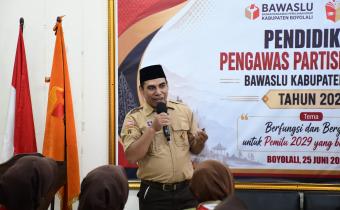 Lilik Wahyu Catur Wibowo, saat menyampaikan materi dalam kegiatan P2P.