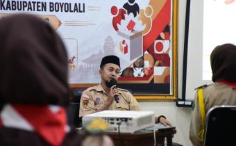 Agus Suyanto, saat menyampaikan materi kegiatan P2P.