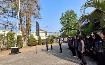 Suasana apel pagi Bawaslu Boyolali, Senin, 6 Juli 2026.
